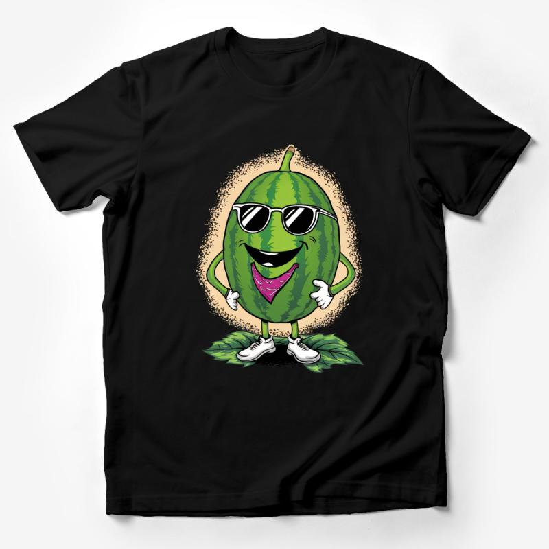 Funny Avocado T-Shirt, Cute Smiling Avocado with Sunglasses, Unisex Graphic Tee, Casual Fruit Shirt, Summer Trendy Top, Hipster Gift Idea Male T-Shirt