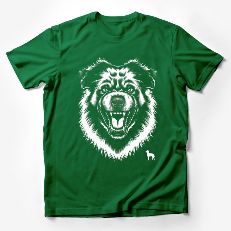 Intricate Bear Line Art T-Shirt, Unisex Animal Sketch Tee, Nature Inspired Casual Wear, Unique Graphic Design Shirt for Adults Male T-Shirt