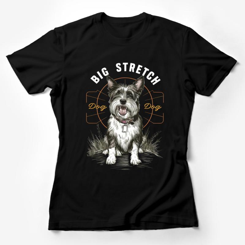 Cute Scottish Terrier Stretch T-Shirt, Dog Lover Graphic Tee, Pet Owner Gift, Unisex Animal Shirt Design Female T-Shirt