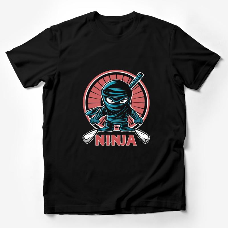 Ninja Warrior Graphic Tee, Martial Arts Enthusiast T-Shirt, Cool Ninja Samurai Top, Unisex Casual Wear Male T-Shirt