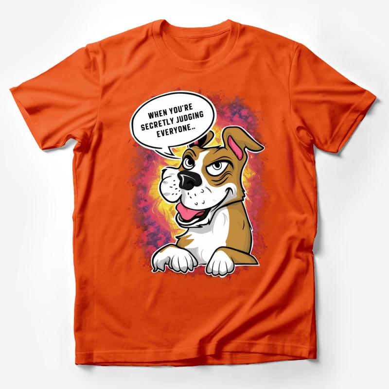 Funny Dog T-Shirt, When You're Secretly Judging Tee, Cartoon Dog with Attitude, Casual Graphic Shirt for Dog Lovers, Unisex Tee Male T-Shirt