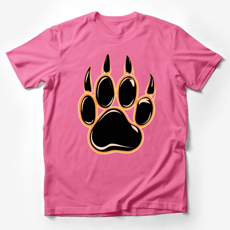 Unique Animal Paw Print T-Shirt, Unisex Graphic Tee for Pet Lovers, Casual Wear, Soft Cotton, Various Sizes Male T-Shirt