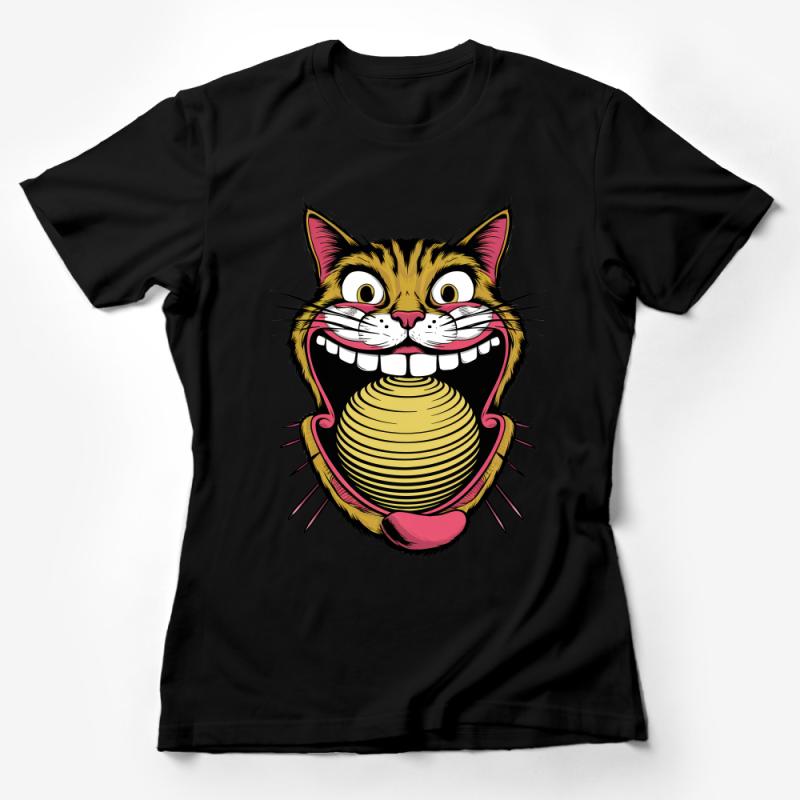 Cheshire Cat Grin T-Shirt, Alice in Wonderland Inspired, Funny Cat Tee, Whimsical Graphic Tee, Unisex Shirt for Cat Lovers Female T-Shirt