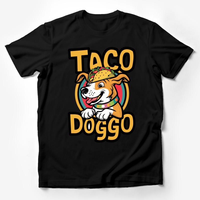 Taco Doggo T-Shirt, Cute Corgi Graphic Tee, Funny Dog Lover Shirt, Mexican Foodie Casual Wear Male T-Shirt