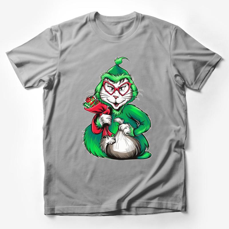 Festive Grinch-Inspired Christmas T-Shirt, Funny Holiday Graphic Tee, Unisex Apparel Gift Male T-Shirt