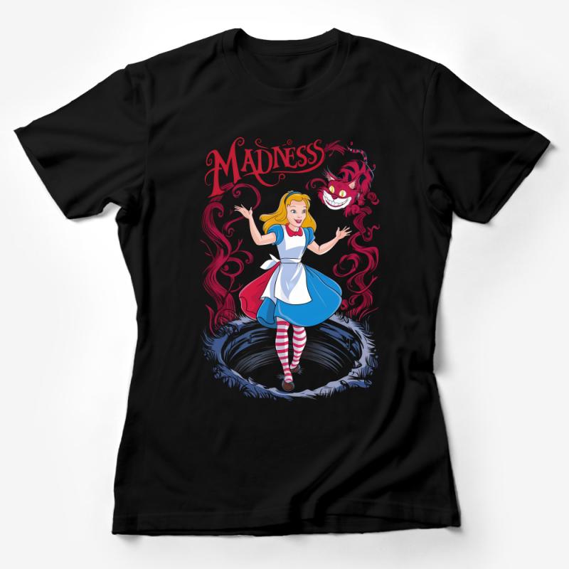 Whimsical Alice in Wonderland T-Shirt, Fantasy Graphic Tee, Literary Vintage Inspired Top, Unique Gift for Book Lovers Unisex Apparel Female T-Shirt