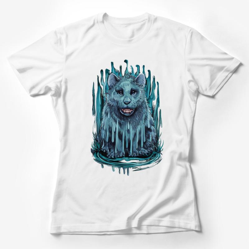 Unique Blue Fantasy Creature T-Shirt, Mystical Animal Graphic Tee, Unisex Adult Clothing, Cool Fantasy Art Shirt, Gift for Gamers Female T-Shirt