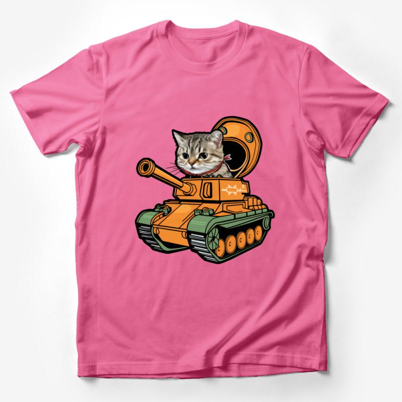 Unisex Cat Tank T-Shirt, Funny Tank Cat Graphic Tee, Military Kitten Shirt, Casual Feline Apparel, Gift for Cat Lovers, Army Tank Top Male T-Shirt