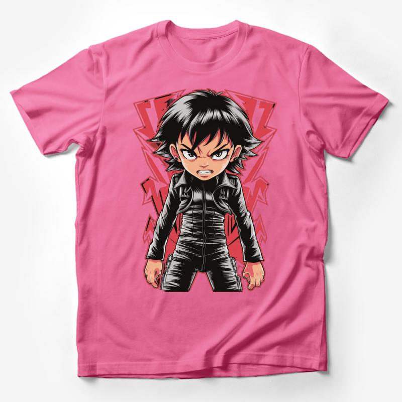 Kids Anime Style T-Shirt, Cool Cartoon Character Cotton Tee, Bold Graphic Shirt for Children, Fun Casual Wear Male T-Shirt