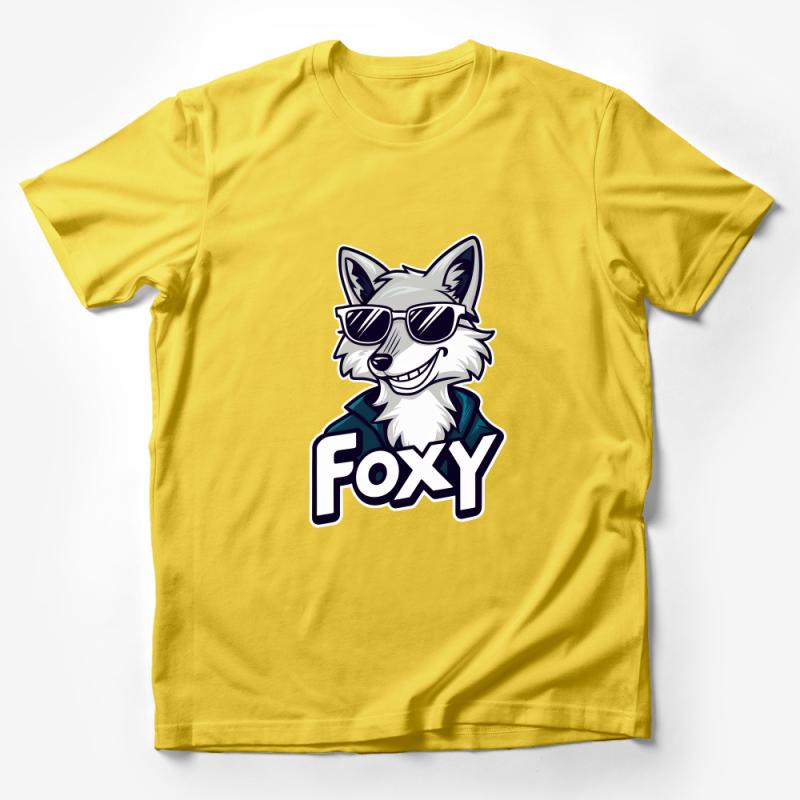 Cool Foxy Graphic T-Shirt, Hipster Fox with Sunglasses, Unisex Casual Tee, Animal Print Shirt, Urban Style Fox Top, Gift Idea Male T-Shirt