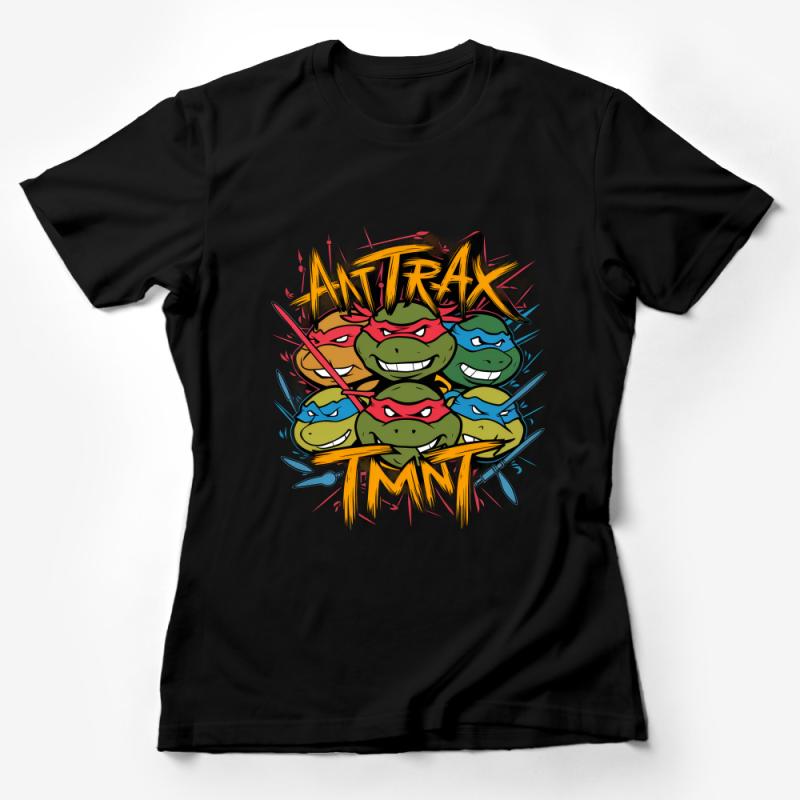 Teenage Mutant Ninja Turtles Graphic Tee, Retro Cartoon T-Shirt, Unisex Cotton Shirt, Cool 90s Nostalgia Apparel, Gift for Fans Female T-Shirt