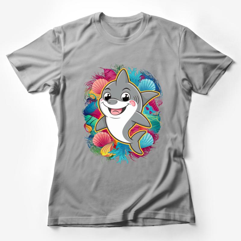 Playful Dolphin Graphic Tee, Colorful Sea Life T-Shirt, Unisex Ocean Themed Apparel for All Ages Female T-Shirt