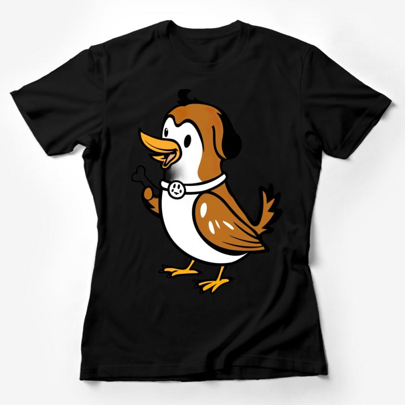 Cute Cartoon Penguin T-Shirt, Unisex Graphic Tee for All Ages, Funny Animal Shirt for Casual Wear Female T-Shirt