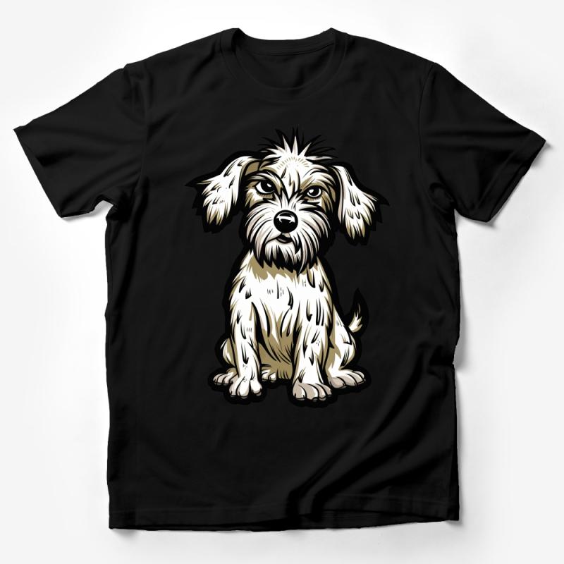 Cute Dog Cartoon T-Shirt, Unisex Graphic Tee for Dog Lovers, Fun Animal Shirt, Pet Owner Gift, Casual Canine Top, Soft Cotton Male T-Shirt