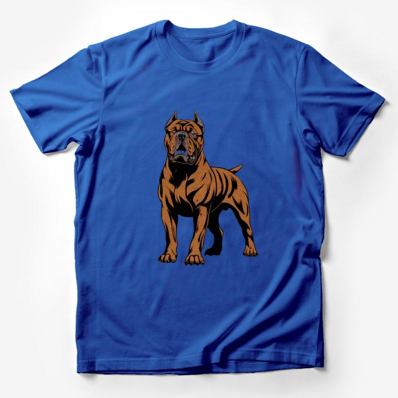 Men's Dog Breed Graphic T-Shirt, Animal Lover Tee, Fierce Canine Illustration, Casual Streetwear, Unique Pet Design Shirt, Gift for Him Male T-Shirt