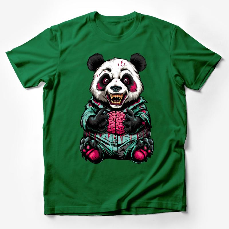 Zombie Panda T-Shirt, Men's Graphic Tee, Horror Bear, Cool Halloween Shirt, Unique Horror Apparel, Unisex Grunge Style Top Male T-Shirt