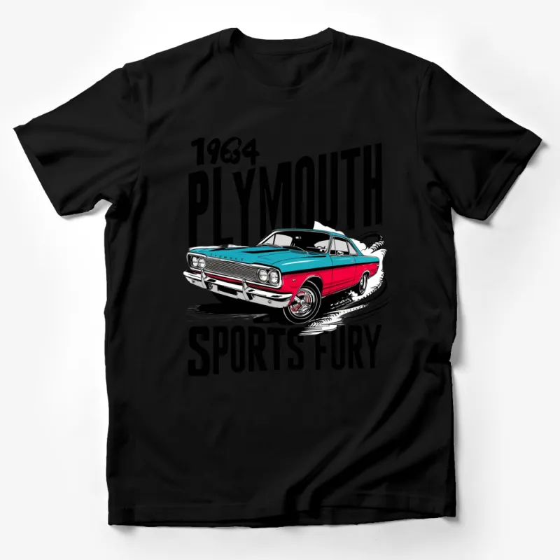 Vintage 1964 Plymouth Sports Fury Classic Car T-Shirt, Retro Automotive Tee, Gift for Car Enthusiasts Male T-Shirt