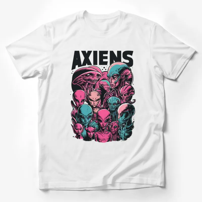 Alien Graphic T-Shirt, Colorful Axien Monster Design, Unisex Sci-Fi Tee, Unique Extraterrestrial Art Apparel Male T-Shirt