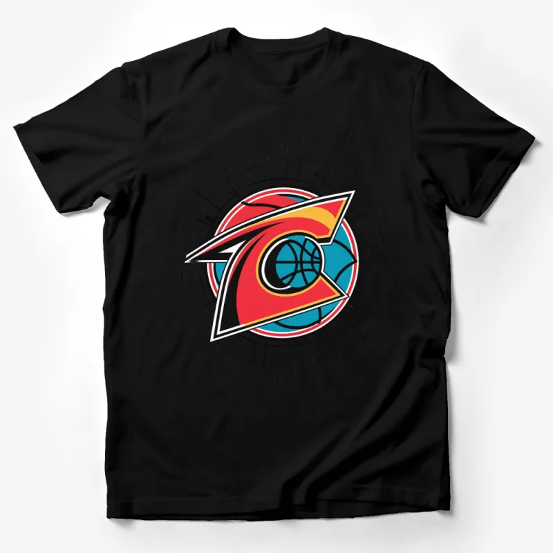 Abstract Eye Graphic T-Shirt, Modern Artistic Design, Colorful Unique Streetwear Tee Male T-Shirt