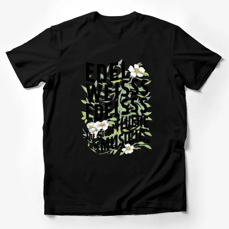 Edelweiss Flower Sound of Music Inspired T-Shirt, Musical Movie Fan Tee, Floral Graphic Shirt Male T-Shirt