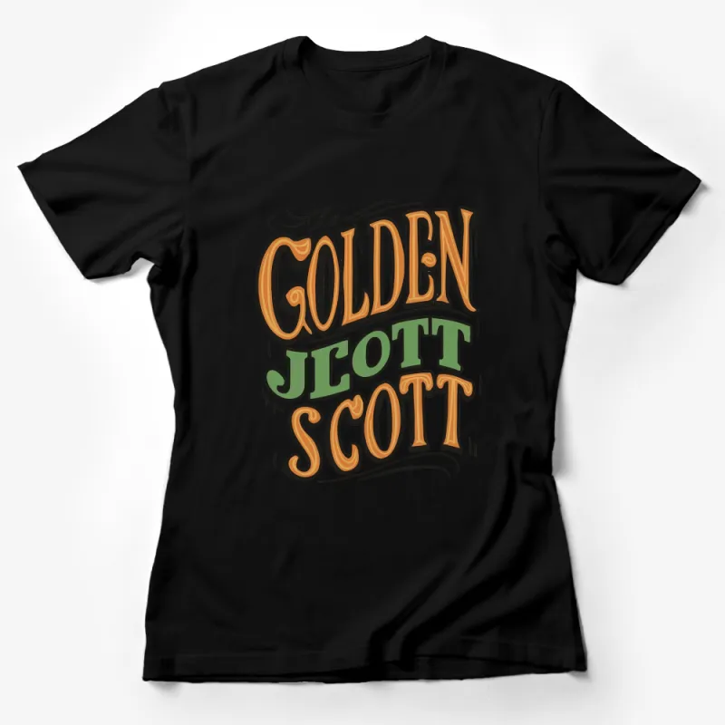 Vintage Golden Jott Scott T-Shirt, Retro Style Typography Shirt, Unique Graphic Tee for Men and Women Female T-Shirt