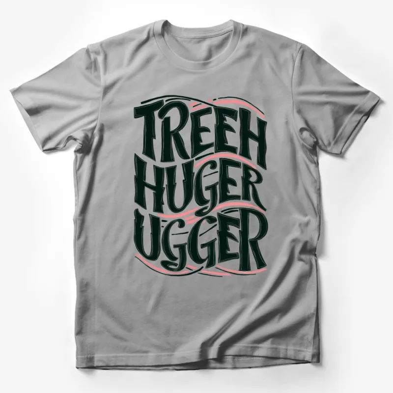 Tree Hugger Vintage Style T-Shirt, Eco-friendly Green Living Tee, Environmental Activist Apparel Male T-Shirt