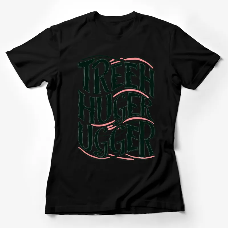 Tree Hugger Vintage Style T-Shirt, Eco-friendly Green Living Tee, Environmental Activist Apparel Female T-Shirt