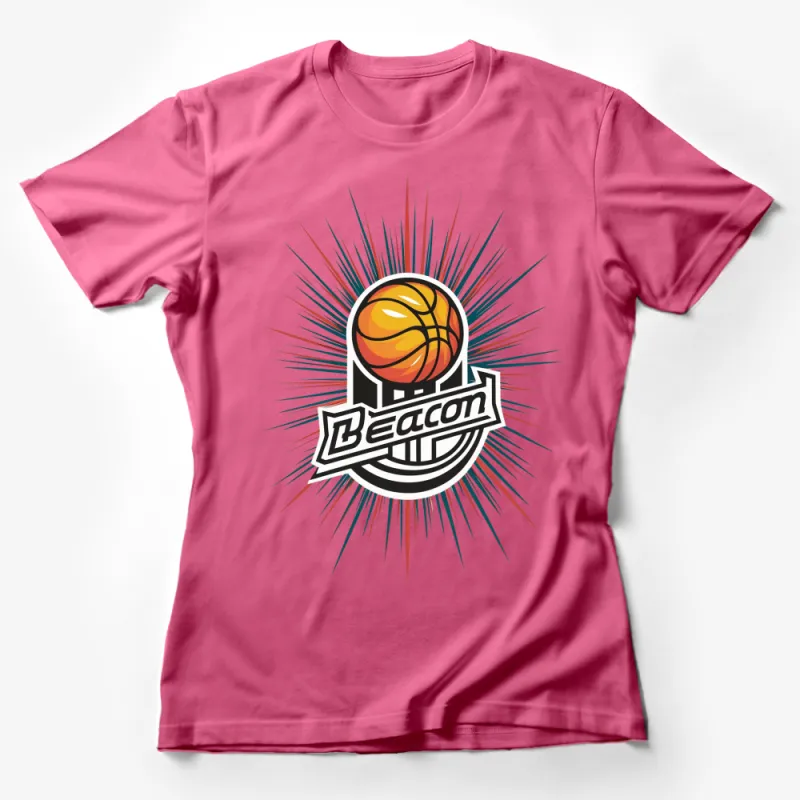 Beacon Basketball Team Graphic T-Shirt, Vintage Sports Logo Tee, Athletic Wear Unisex Female T-Shirt