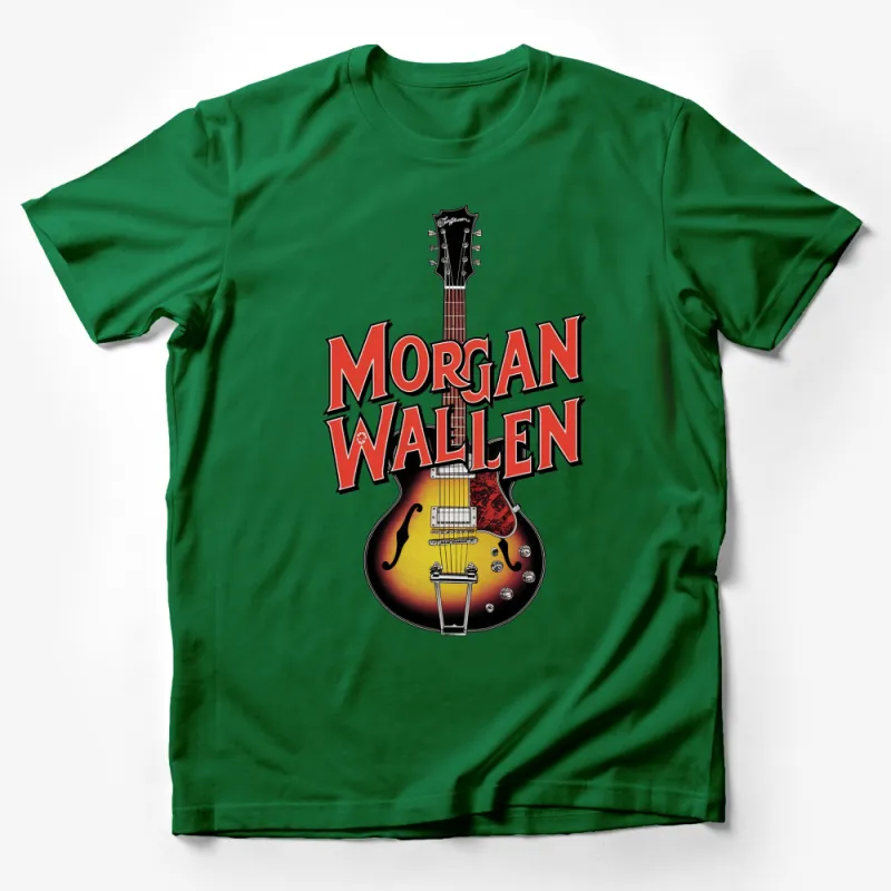 Morgan Wallen Guitar Design T-Shirt, Music Artist Graphic Tee, Vintage Style Concert Shirt, Gift for Country Music Fans Male T-Shirt