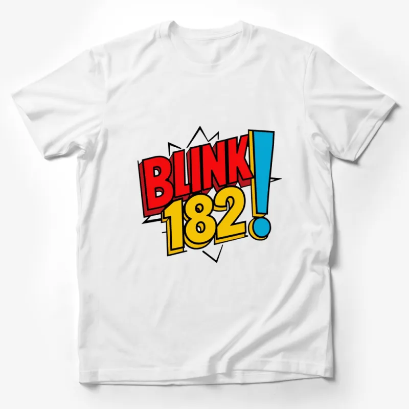 Blink 182 Band Logo T-Shirt, Classic Pop Punk Music Fan Merch, Unisex Graphic Tee Male T-Shirt