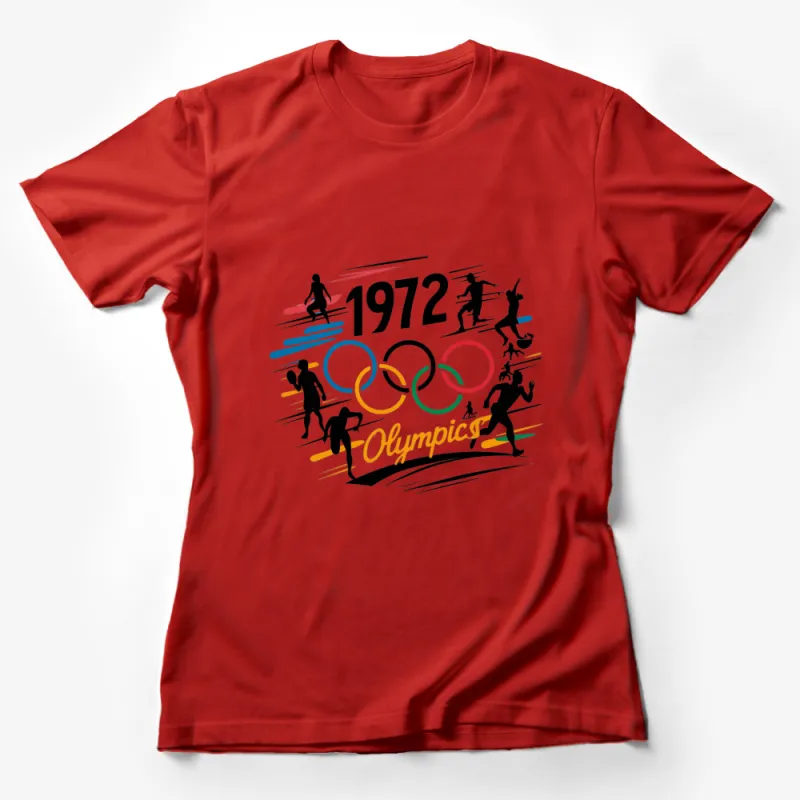 Vintage 1972 Olympics T-Shirt, Retro Sports Tee, Athletic Event Collector's Shirt, Unisex Gift Idea Female T-Shirt