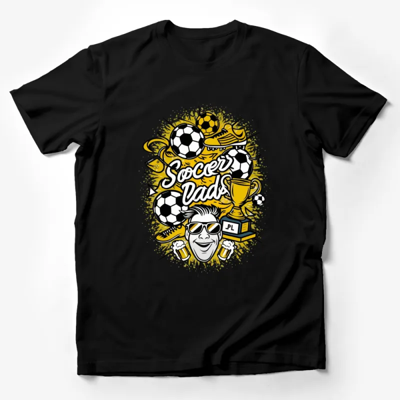 Soccer Dads T-Shirt, Fun Sports Dad Graphic Tee, Cool Father's Day Gift, Soccer Lover Shirt Male T-Shirt