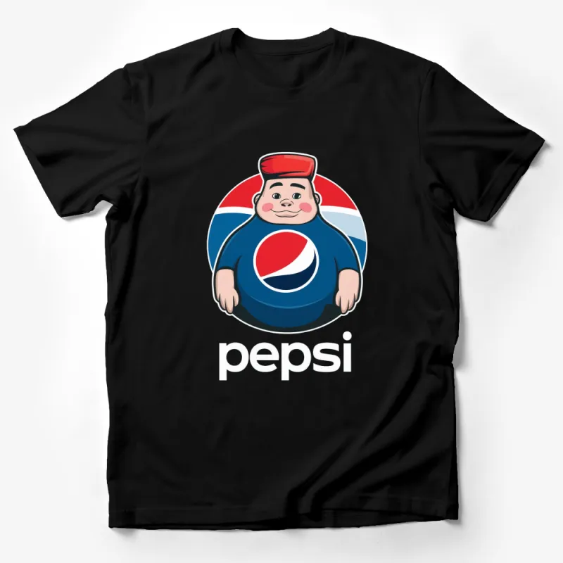 Vintage Inspired Pepsi Parody Graphic T-Shirt, Retro Style Soft Drink Logo, Fun Pop Culture Apparel Male T-Shirt