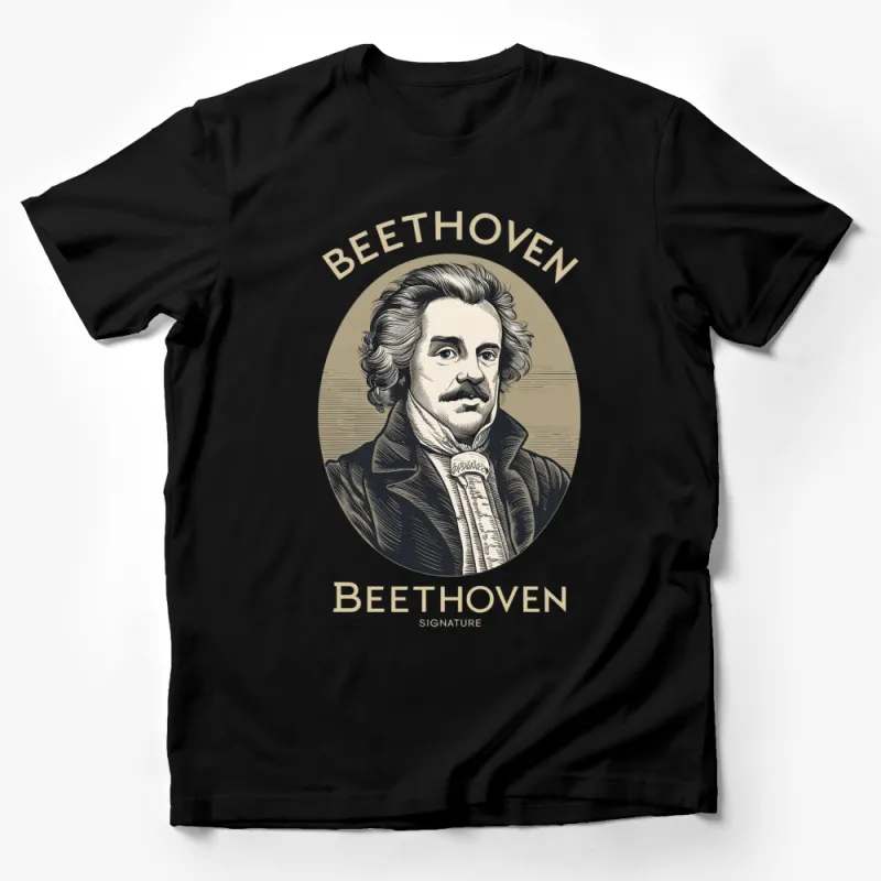 Vintage Beethoven Portrait T-Shirt, Classical Music Composer Tee, Unisex Graphic Tee, Gift for Music Lovers Male T-Shirt