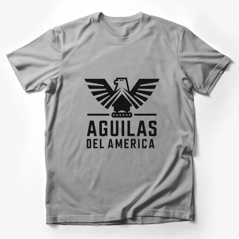 Águilas del America Eagle Emblem Graphic T-Shirt, Patriotic Soccer Fan Apparel Male T-Shirt