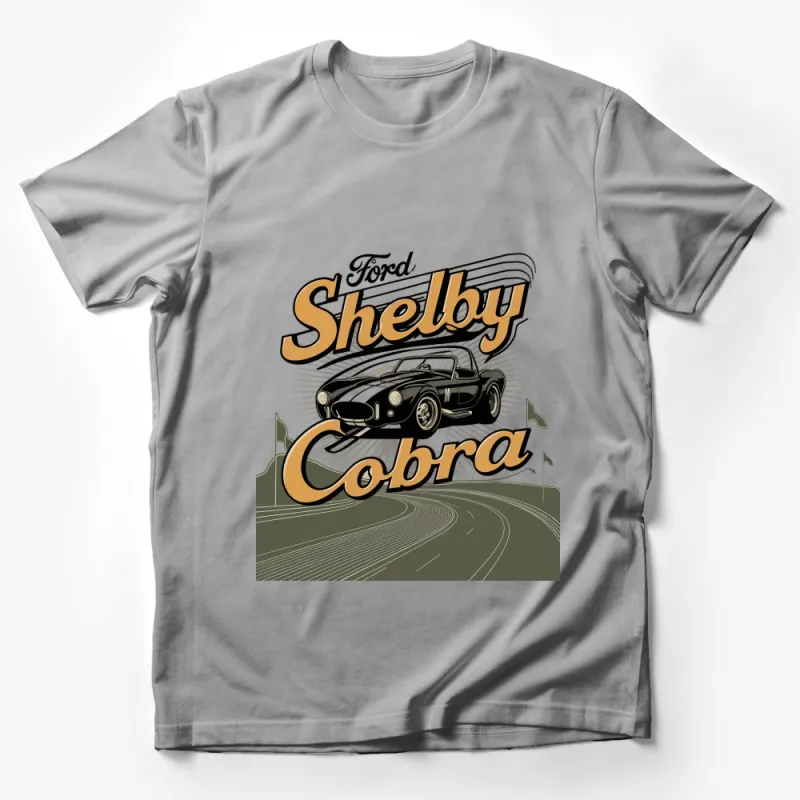 Vintage Ford Shelby Cobra T-Shirt, Classic Car Enthusiast Tee, Men’s Retro Racing Apparel Male T-Shirt