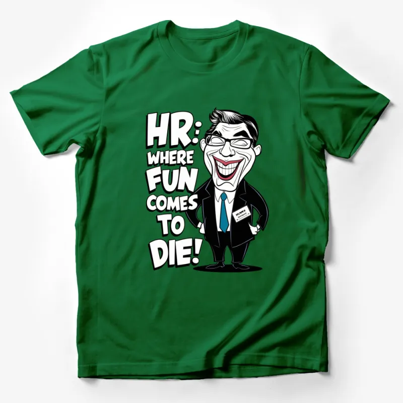 Funny HR T-Shirt HR: Where Fun Comes To Die Cartoon Graphic Tee Male T-Shirt