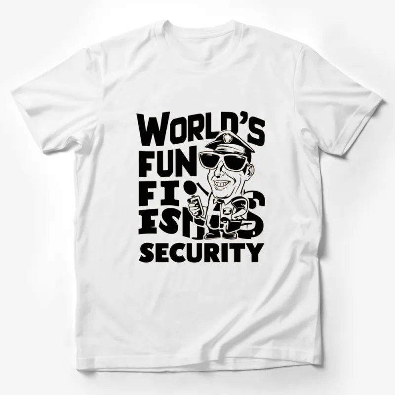 Funny Security Guard T-Shirt, World's Funniest Security Officer Tee, Unique Gift Idea Male T-Shirt