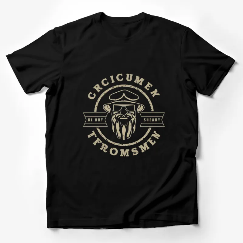 Vintage Barber Logo T-Shirt, Unique Cricumek Design, Be Duy Sheary, Menswear Male T-Shirt