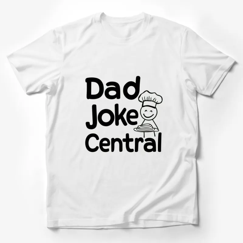 Funny Dad Joke Central T-Shirt, Chef Hat Dad, Pancake Lover Tee, Father's Day Gift Idea Male T-Shirt