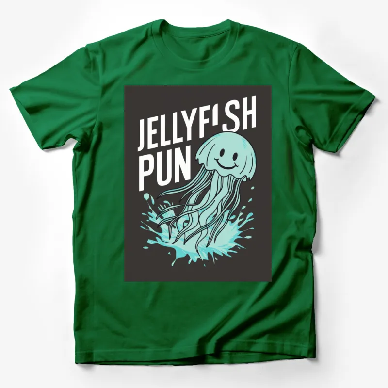 Jellyfish Pun T-Shirt, Funny Marine Life Graphic Tee, Unisex Fashion, Gift for Ocean Lover Male T-Shirt