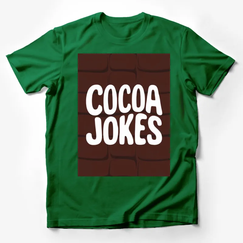 Cocoa Jokes T-Shirt, Funny Chocolate Lover's Tee, Unique Graphic Shirt for Sweet Tooth Male T-Shirt