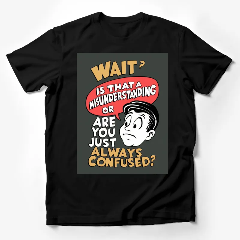 Vintage Comic Style T-Shirt, Humorous Retro Graphic Tee, Funny Saying Casual Wear Male T-Shirt