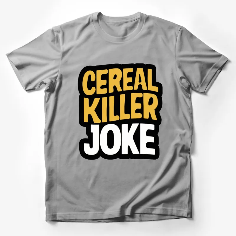 Funny Cereal Killer Joke T-Shirt, Humorous Graphic Tee, Unique Gift for Friends, Unisex Male T-Shirt