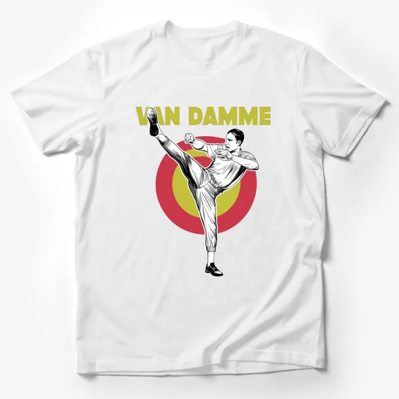 Van Damme Retro Martial Arts T-Shirt, Vintage Kickboxing Graphic Tee, Action Star Fan Apparel, Unisex Clothing Male T-Shirt