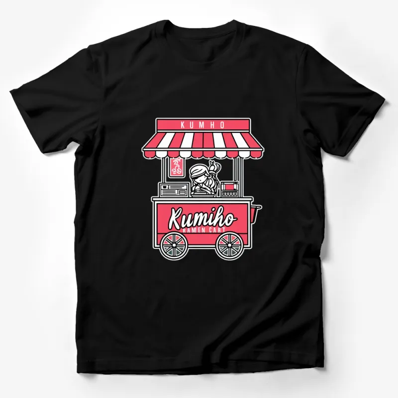 Trendy Kumiho Ramen Cart Graphic Tee, Urban Streetwear T-Shirt, Korean Foodie Fashion Top, Unisex Casual Shirt Male T-Shirt