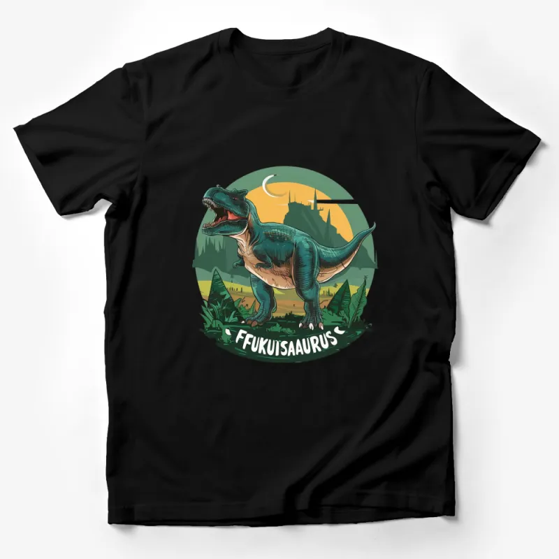 Vintage Fukuisaurus Dinosaur Graphic Tee, Retro Dino Illustration Shirt, Prehistoric Creature T-Shirt, Unisex Paleontology Gift Male T-Shirt