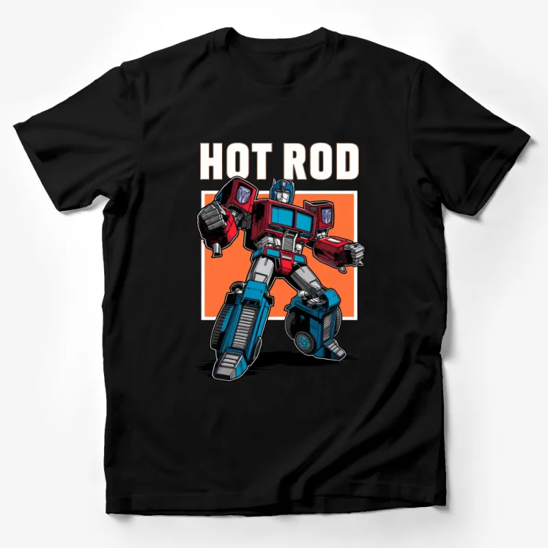 Vintage Robot Hot Rod Car T-Shirt, Classic Auto Enthusiast Tee, Retro Transformer Style Shirt, Unique Graphic Tees Male T-Shirt