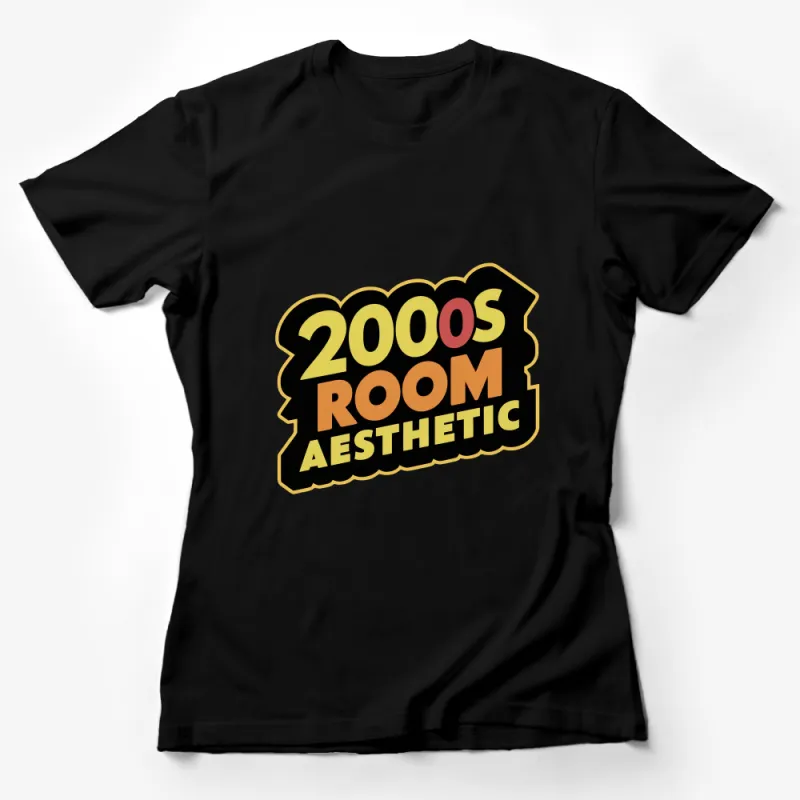 Retro 2000s Room Aesthetic T-Shirt, Vintage Y2K Fashion Tee, Nostalgic Graphic T-shirt, Unisex Casual Wear Top Female T-Shirt