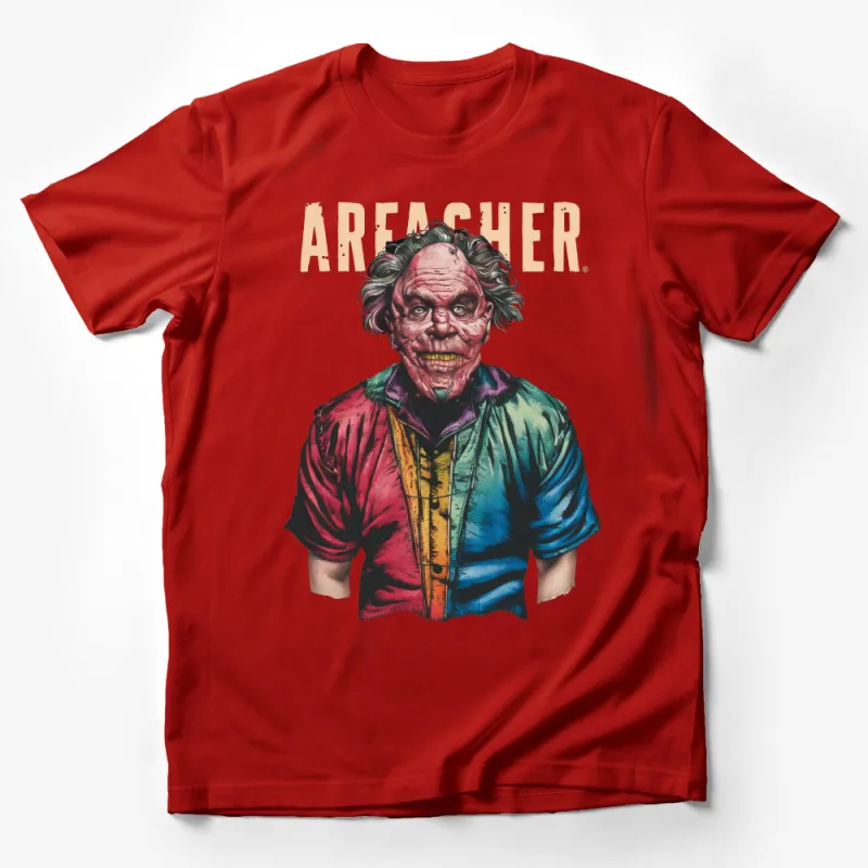 Unique Dreamer Clown Graphic Tee, Vintage Circus Style T-Shirt, Colorful Unisex Casual Wear, Male T-Shirt